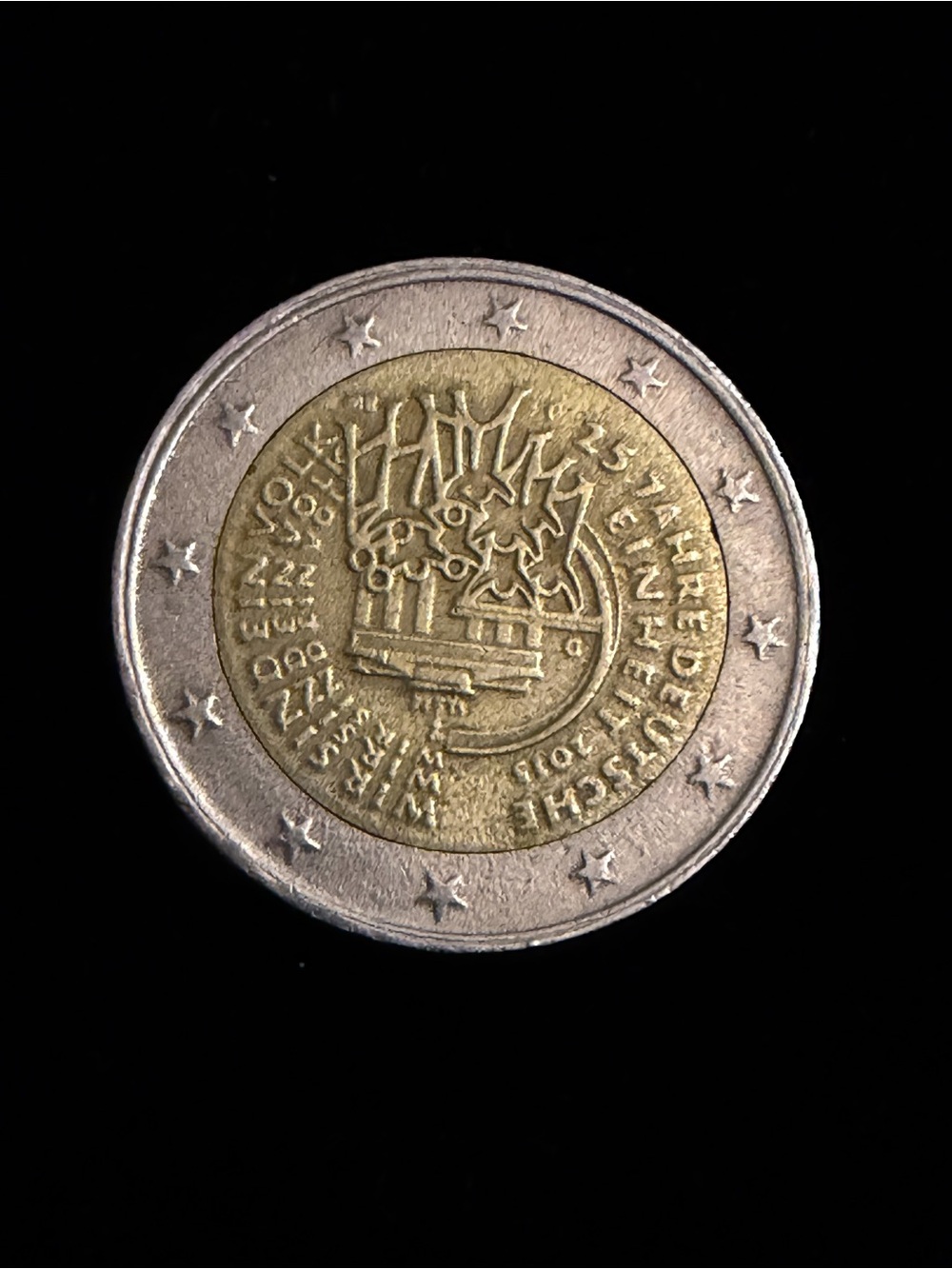 Germany 2015 2 Euro "25 Years of German Unity" Commemorative Coin Circulated